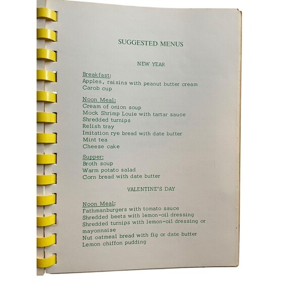 Vtg Vegetarian Cookbook LIVE FOODS Raw Clean Diet Spiral Comb Recipes Fathman - Picture 8 of 8